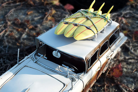 フォード ウッディワゴン ブリキオブジェ Ford Woody Wagon
