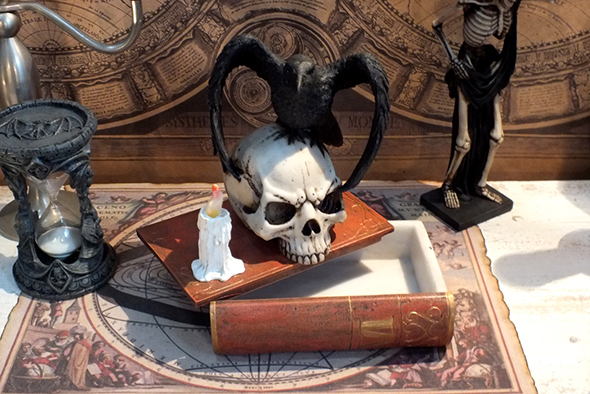 レイヴン＆スカル 洋書風本型 ゴシックボックス Raven＆Skull Gothic