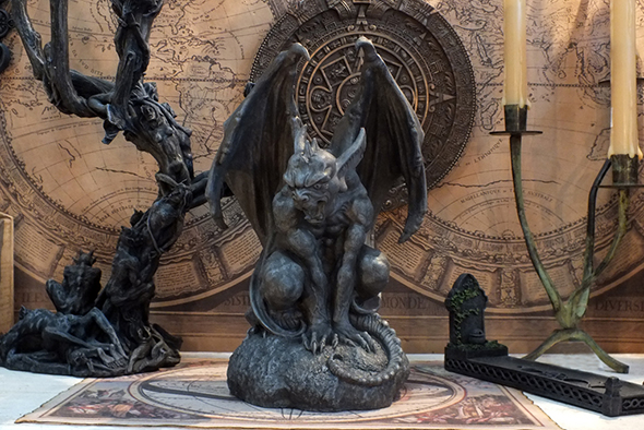 ラージガーゴイル ゴシックスタチュー(像)12インチ Winged Gargoyle Gothic Statue Large12inch