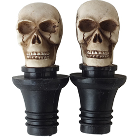 スカル ワインストッパー(ペア)Skull Wine Stopper 2P