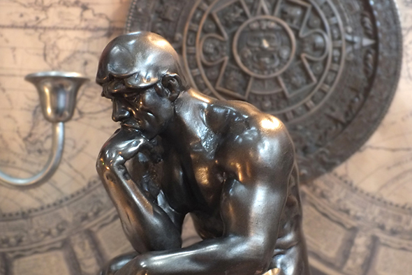 ロダン ブロンズスタチュー(像) The Thinker Robin Bronze Statue