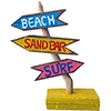 【1点もの】ビーチデコレーション・ガイドスタンド(看板) A Guide Strand SURF/BEACH/SANDBAR