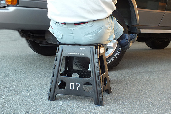 スロウワー フォールディングスツール レズモ ブラック SLOWER FOLDING STOOL Lesmo BLACK