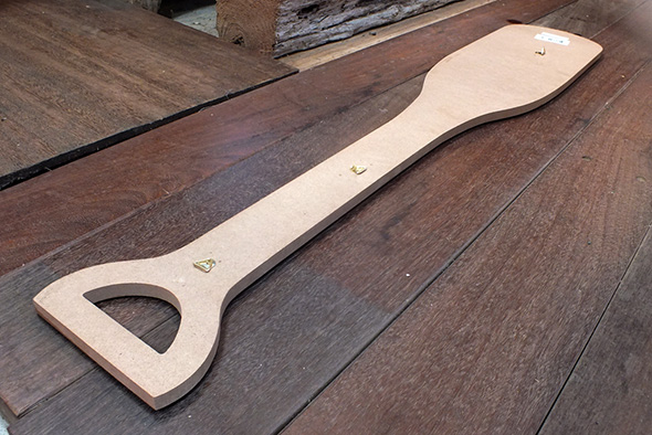 木製オール・パドル型ウッドプラーク TIKI ROOM（縦型木製看板）