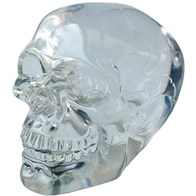 スモールクリスタル スカルヘッド クリア Translucent Clear Small Skull