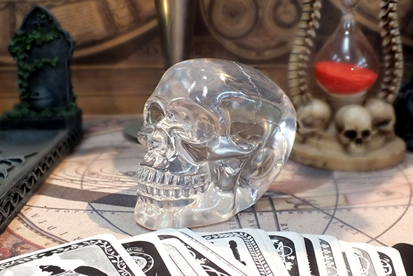 スモールクリスタル スカルヘッド クリア Translucent Clear Small Skull