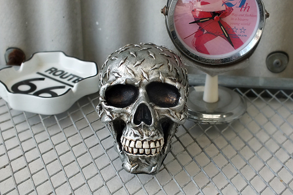 ダイヤモンドプレートスカルヘッド Diamond Plate Skull Head 