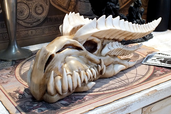 ドラゴンスカル スケルトンフィギュア Dragon Skull Skeleton Figurine 