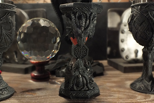 ゴシック セルティックトライバルドラゴン サンドタイマー Celtic Tribal Dragon Sandtimer Gothic 