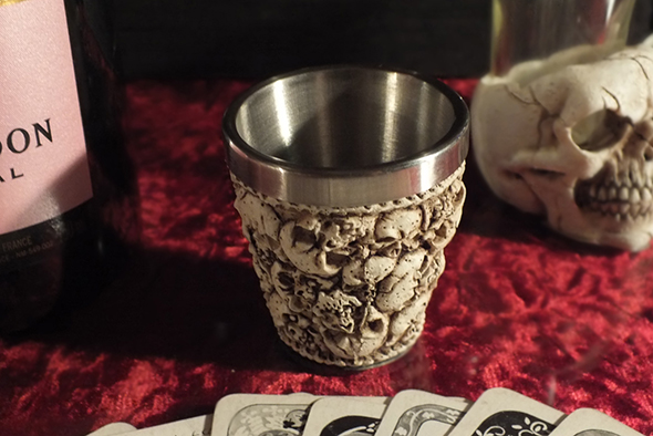 スカルヘッズ(頭蓋骨)ショットグラス Ossuary Skull Shot Glass 