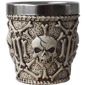 スカル&ボーン ショットグラス Ossuary Skull Shot Glass