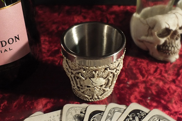 スカル＆ボーン ショットグラス Ossuary Skull Shot Glass 