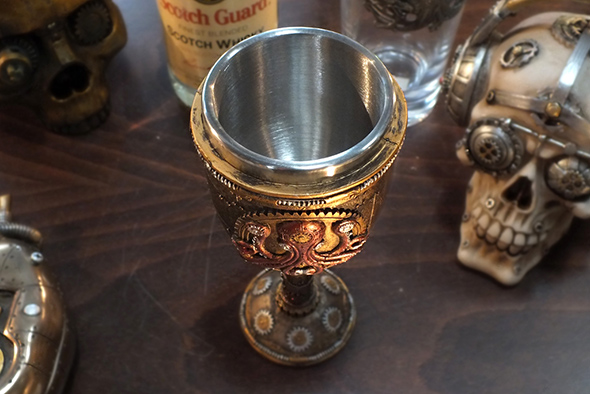 スチームパンク クラーケン(オクトパス)ゴブレット Steampunk Kraken Octopus Goblet
