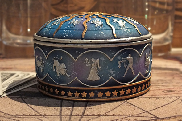 12星座ゾディアック(黄道帯)ラウンド小物入れボックス Zodiac Round Trinket Box 