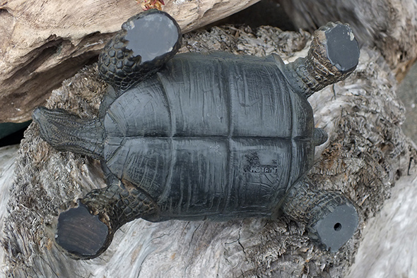 ゾウガメ フィギュア スモール/亀の置物 Small Tortoise figurine Giant tortoise Statue  