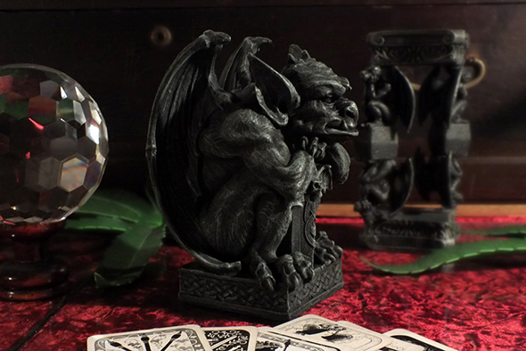 ガーゴイル フィギュア ウィズソード ゴシックスタチュー(像) Gargoyle with Sword Figurine Gothic Statue 