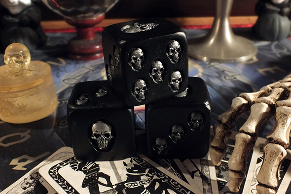 ブラックスカルダイス(サイコロ) Black Skull Dice