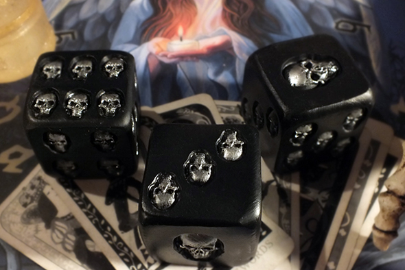 ブラックスカルダイス(サイコロ) Black Skull Dice