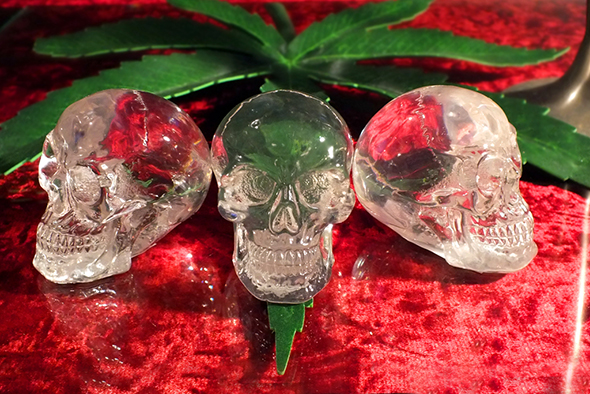 ミニクリスタル スカルヘッド クリア Translucent Clear Skull Mini