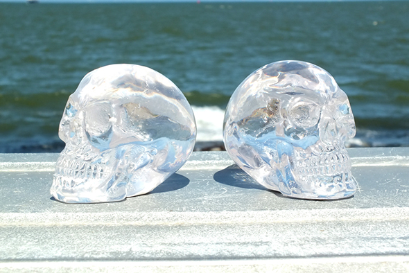 ミニクリスタル スカルヘッド クリア Translucent Clear Skull Mini