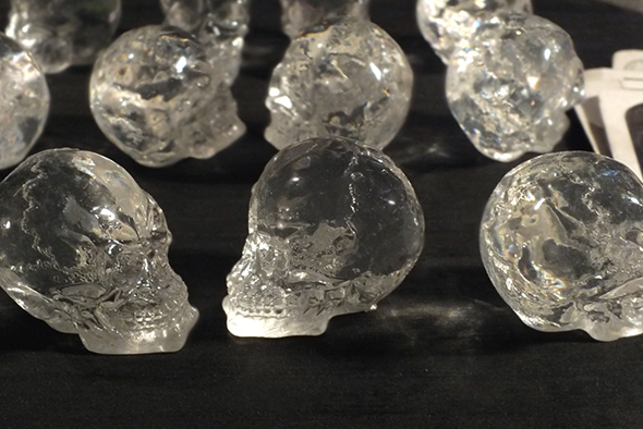 ミニミニクリスタル スカルヘッド クリア12個セット Translucent Clear Skull Mini Mini 12p