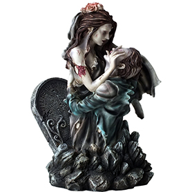 ゾンビフィギュア 墓地の結婚式像 Zombie Lovers Graveyard Wedding Statue