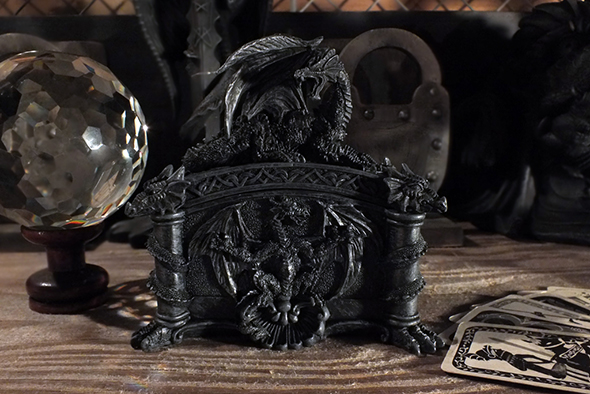 ゴシックドラゴン 装飾小物入れボックス Gothic Dragon Trinket Box