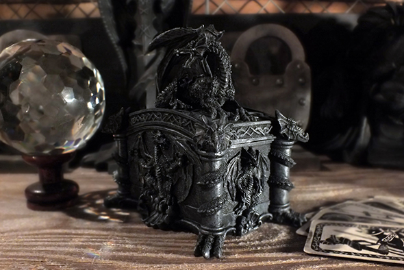 ゴシックドラゴン 装飾小物入れボックス Gothic Dragon Trinket Box