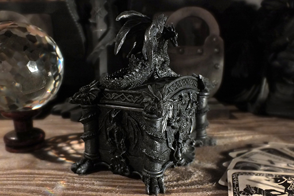 ゴシックドラゴン 装飾小物入れボックス Gothic Dragon Trinket Box