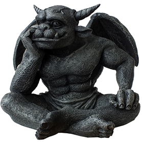 ドリーマーガーゴイル像 ゴシックフィギュア The Dreamer Gargoyle Statue Gothic Figurine
