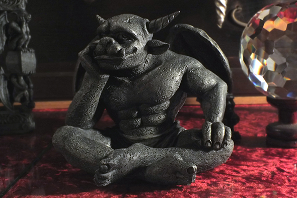 ドリーマーガーゴイル像 ゴシックフィギュア The Dreamer Gargoyle Statue Gothic Figurine
