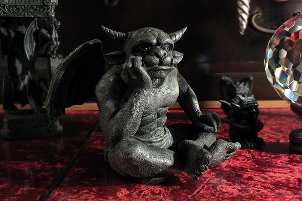 ドリーマーガーゴイル像 ゴシックフィギュア The Dreamer Gargoyle Statue Gothic Figurine
