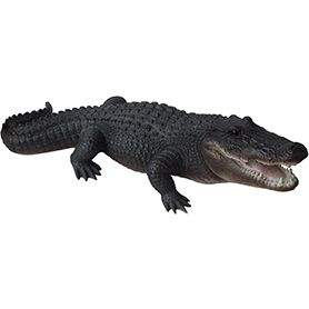 ラージアリゲーター(ワニ)フィギュア Wildlife Large Alligator Figurine 