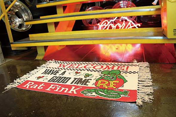 ラット フィンク ラグ マット Rat Fink Rag Mat