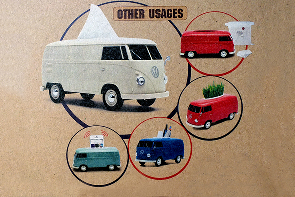 フォルクスワーゲンバス ティッシュボックス LIMITED EDITION VW T1 BUS TISSUE BOX PULS LIMTED（CRM/LBL）