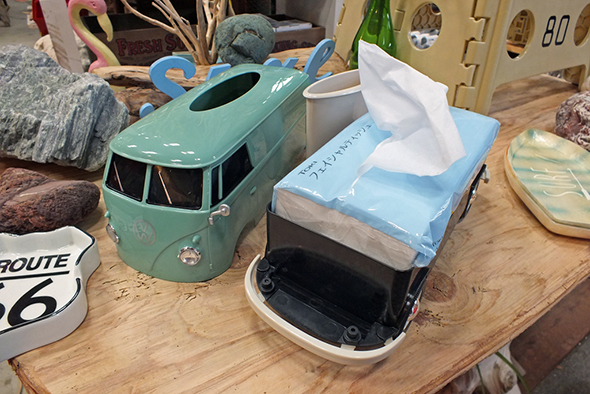 フォルクスワーゲンバス ティッシュボックス GREEN VW T1 BUS TISSUE BOX PLUS（GR） 