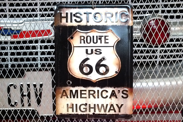 US ルート66 メタルサイン ヒストリック アメリカン ROUTE66 HISTORIC AMERICA'S HIGHWAY