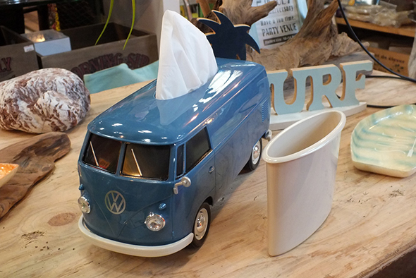 フォルクスワーゲンバス ティッシュボックス BLUE VW T1 BUS TISSUE BOX PLUS（BL）