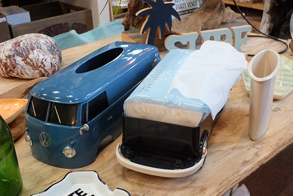 フォルクスワーゲンバス ティッシュボックス BLUE VW T1 BUS TISSUE BOX PLUS（BL）