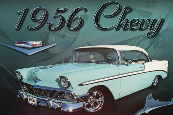 1965 シェビー シボレー・ベルエア USメタルサイン Chevy Bel Air
